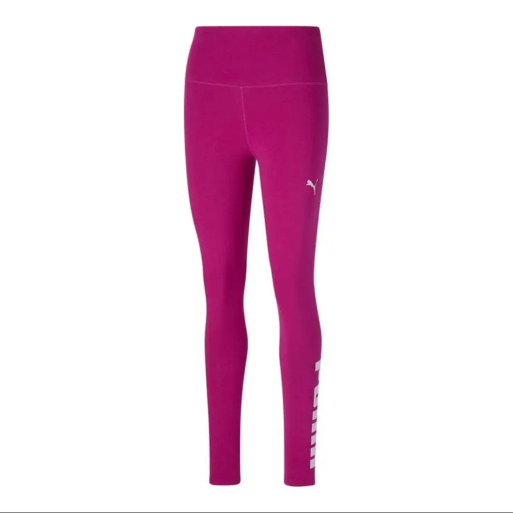 Puma Woman’s Athletic Logo Leggings Casual - Pink - Size S